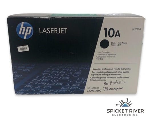 NEW - Open Box - HP 10A Q2610A Black Toner Print Cartridge