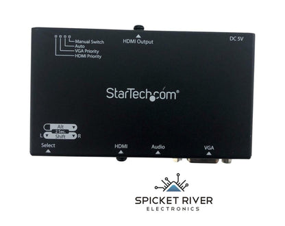 StarTech.com VS221VGA2HD 2x1 VGA HDMI to HDMI Audio/Video Converter Switch