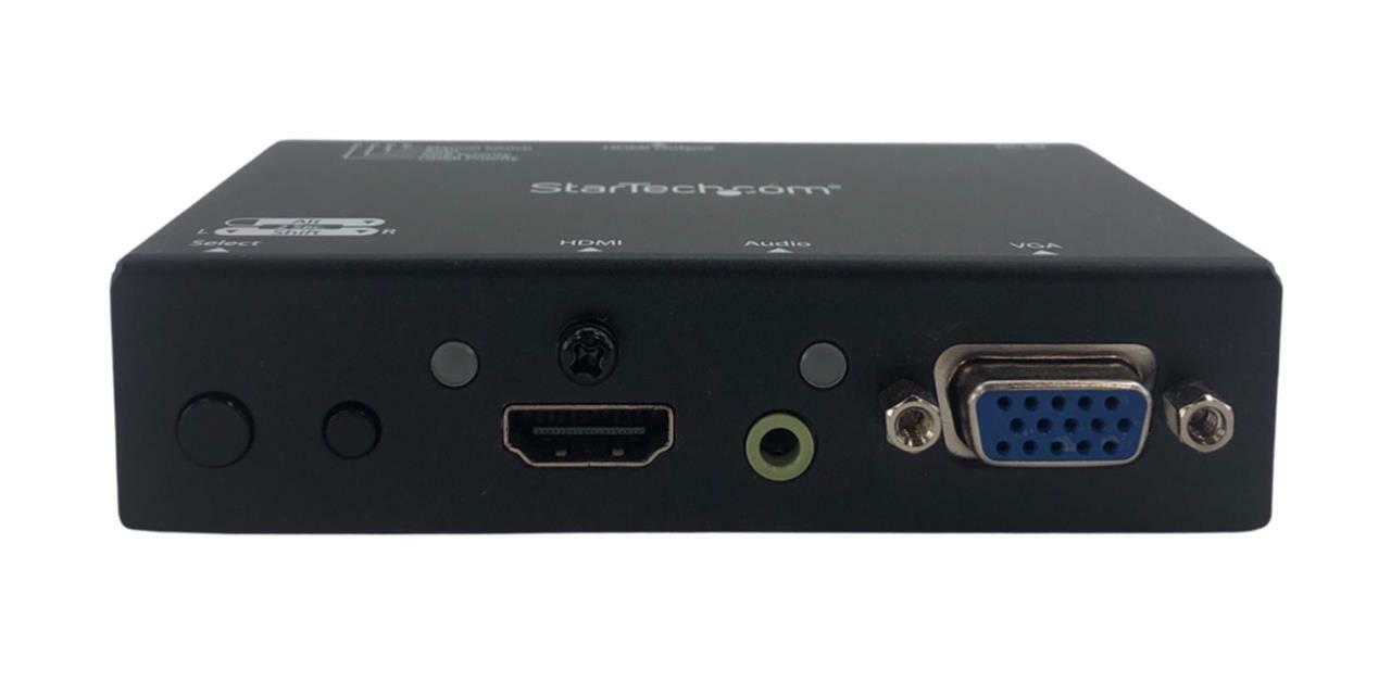 StarTech.com VS221VGA2HD 2x1 VGA HDMI to HDMI Audio/Video Converter Switch