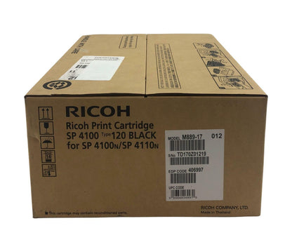 NEW - Open Box - Ricoh M889-17 Print Cartridge SP 4100 Type 120 - Black