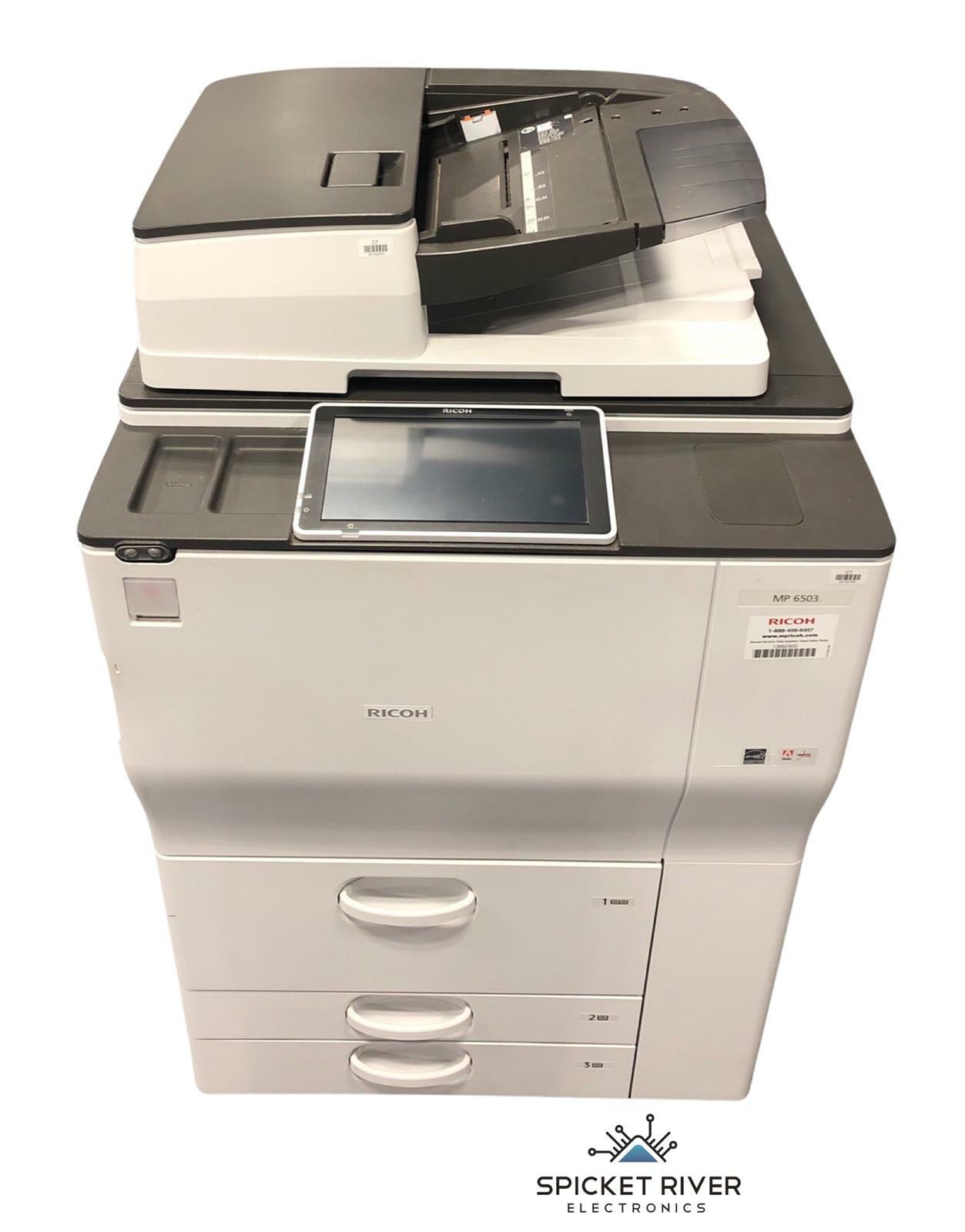 Ricoh Aficio MP 6503 B/W Mono 65PPM Laser Copier Printer Faxer Scanner - READ