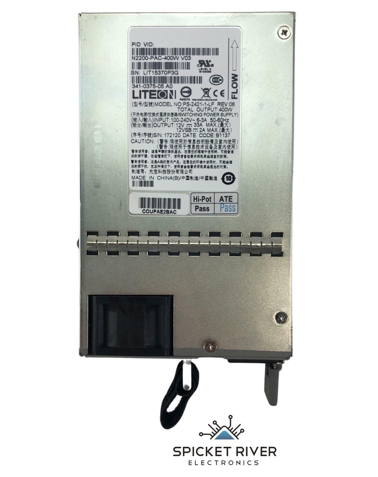 LiteOn PS-2421-1-LF REV 06 400W Switch Power Supply 341-0375-05