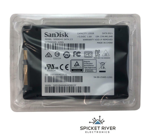 NEW - Open Box - SanDisk Ultra II 120GB SSD SDSSDHII-120G 2.5" SATA 6G/s