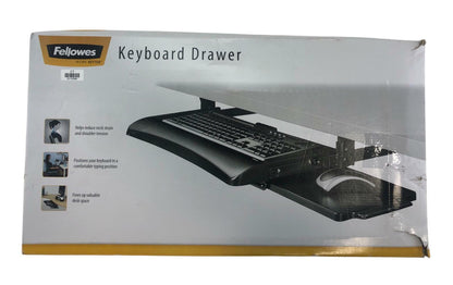 NEW - Open Box - Fellowes Office Suites Underdesk Keyboard Drawer CRC 91403
