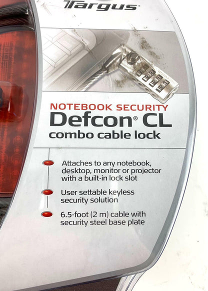 NEW - Targus DEFCON CL Laptop / Notebook Cable Lock PA410U1
