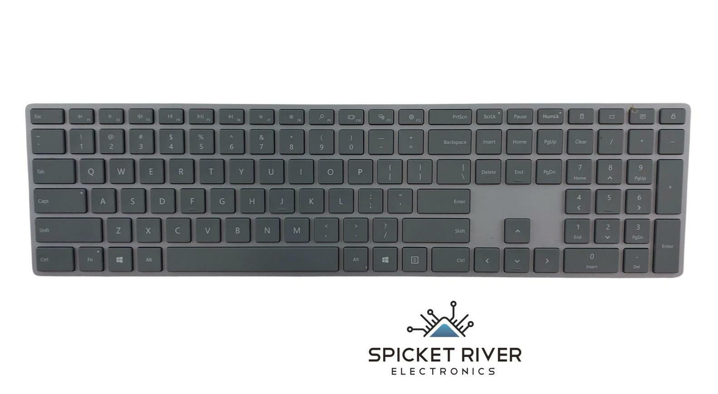 Microsoft Surface 1742 Bluetooth Wireless Slim QWERTY Keyboard - Gray
