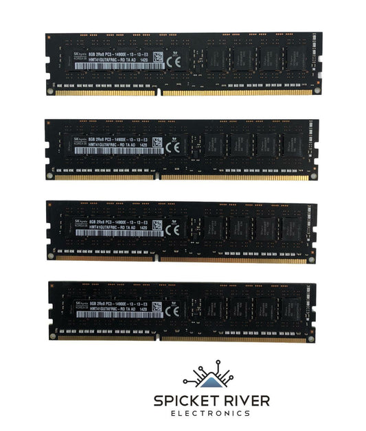 Lot of 4 - SK Hynix HMT41GU7AFR8C-RD 8GB (32GB) 2Rx8 ECC PC3-14900E RAM Memory