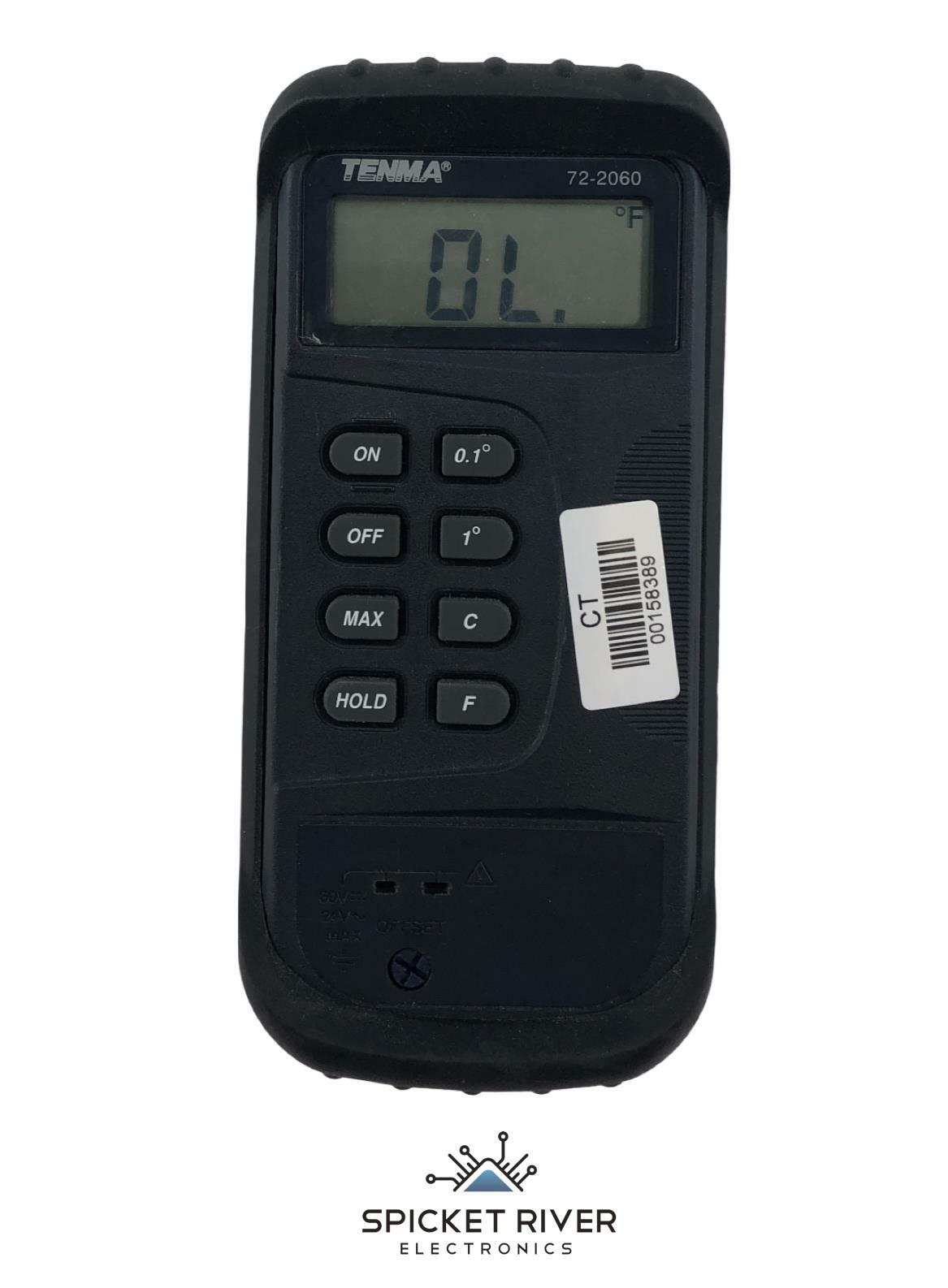 Tenma 72-2060 Single Input Digital Thermometer w/ Bumper Case