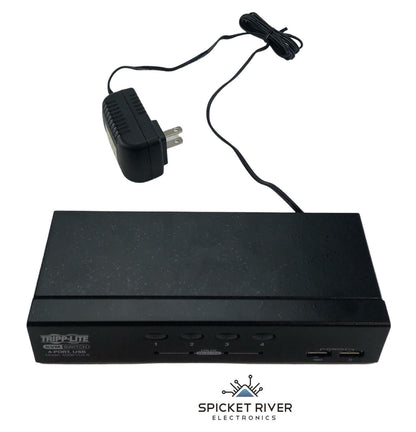 Tripp-Lite B006-VU4-R 4-Port USB KVM External Desktop Switch w/ AC Adapter