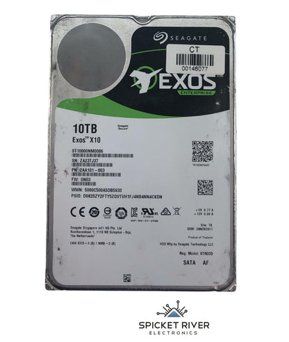 Seagate ST10000NM0086 Enterprise 10TB Exos X10 SATA 3.5" 6Gb/s Hard Drive HDD