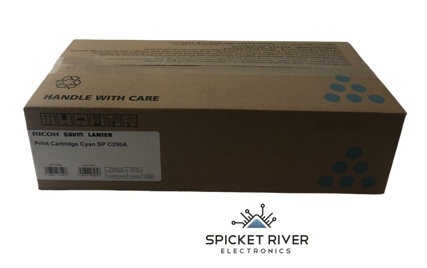 NEW - Open Box - Ricoh 407540 Cyan Toner Print Cartridge C250A