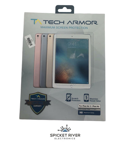 NEW - Open Box - Tech Armor X000HMUY1R 2-Pack Apple iPad Air Screen Protector