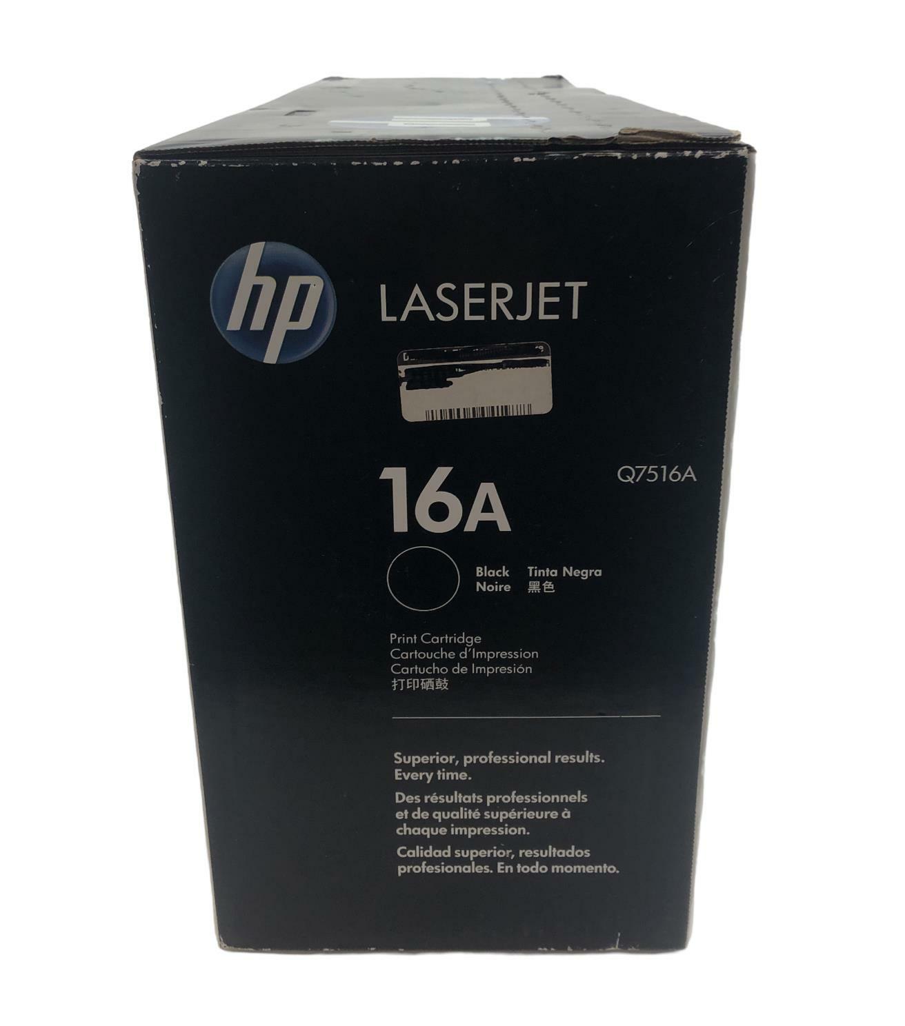 NEW - Open Box - HP Q7516A 16A LaserJet 5200 Black Printer Toner Cartridge