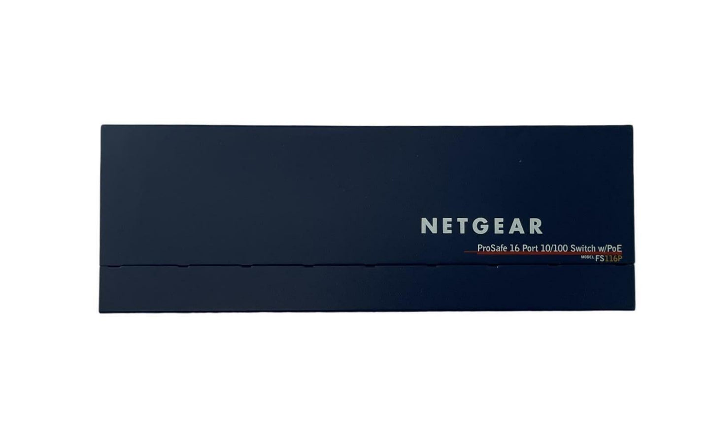 NetGear ProSafe FS116P 16-Port Fast Ethernet 10/100 PoE Network Switch