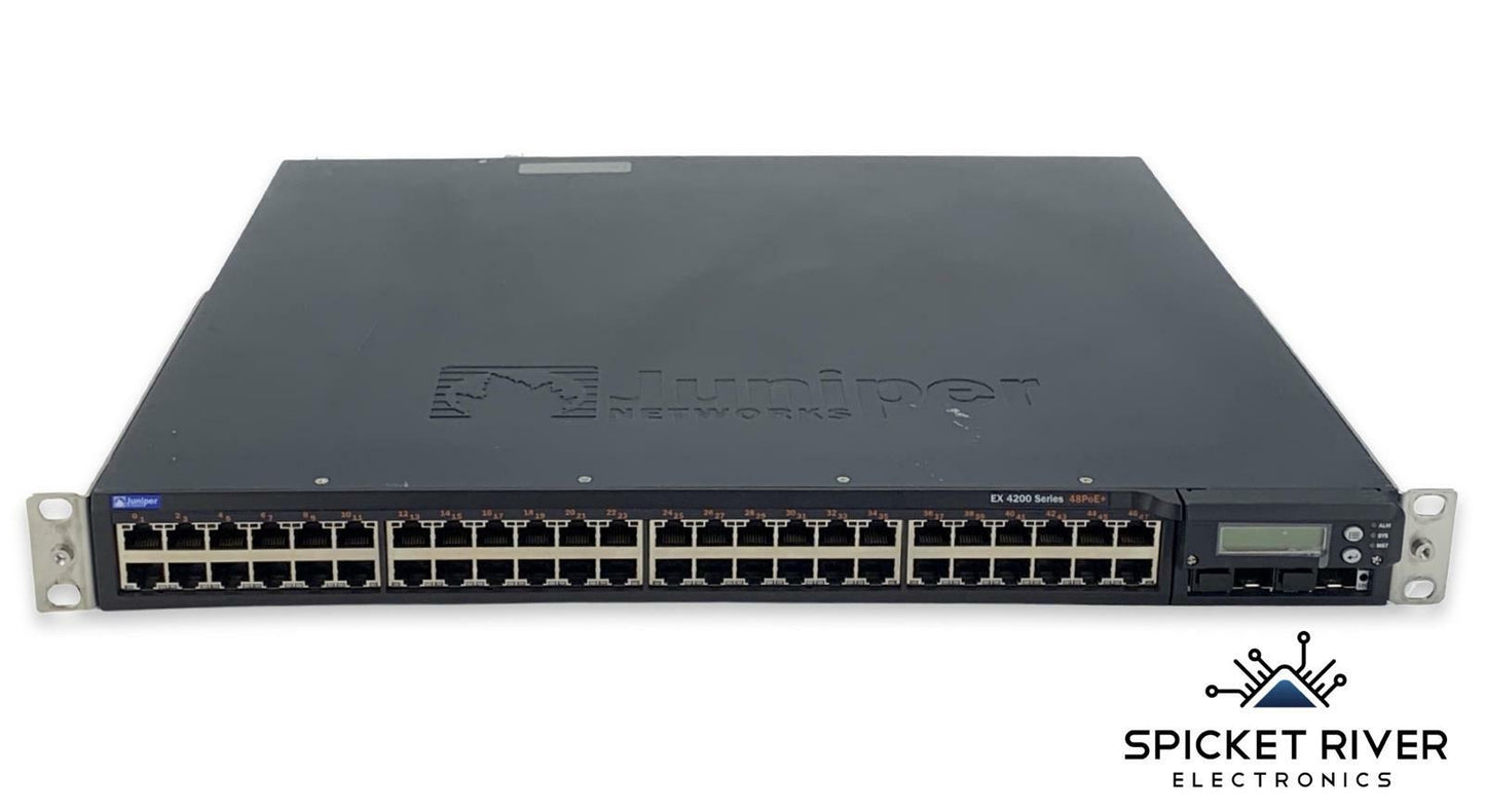 Juniper Networks EX4200-48T 48-Port Gigabit Ethernet Switch w/ 2x 190W DC PSUs