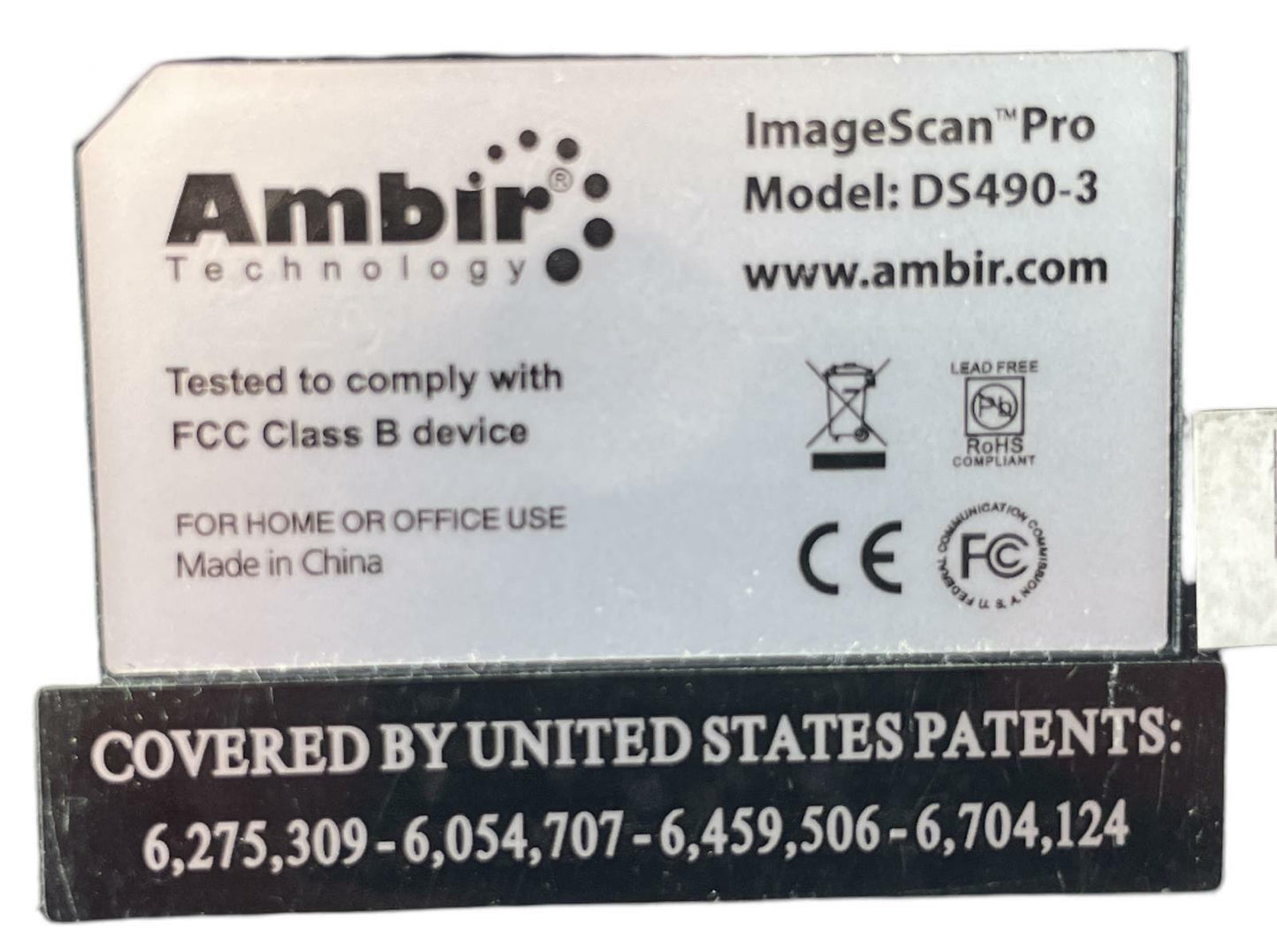 Ambir Technology DS490-3 ImageScan Pro 490i Pass-Through ID Document Scanner