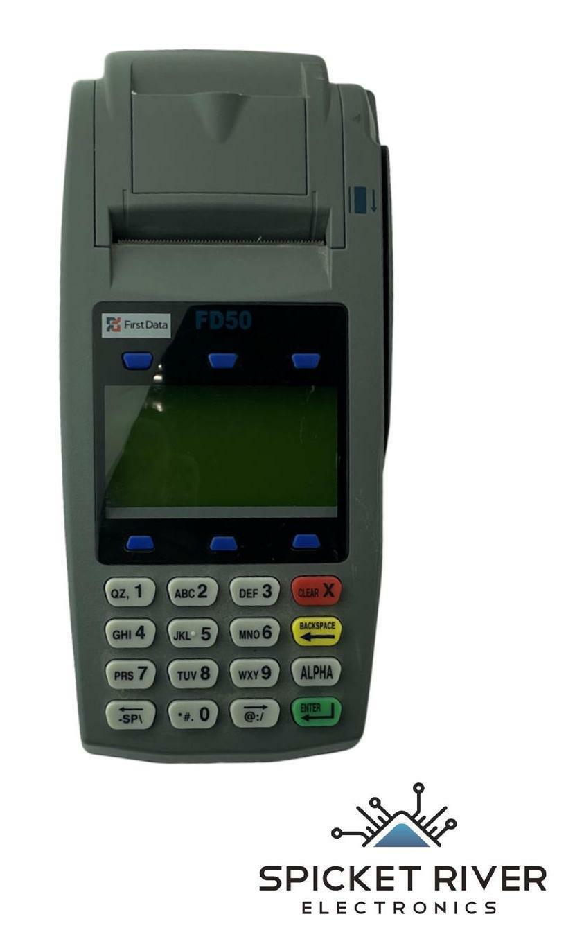 First Data FD50 Point of Sale Credit Card Terminal - No AC Adapter