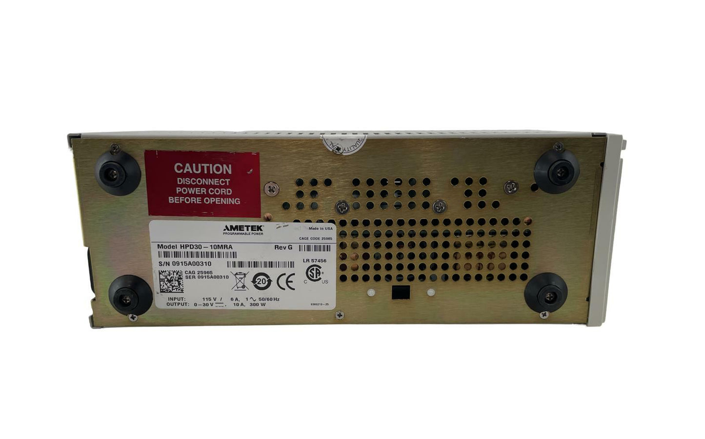 Xantrex HPD 30-10MRA Regulated DC Power Supply 115V 6A 50/60Hz 0-30V, 10A 300W