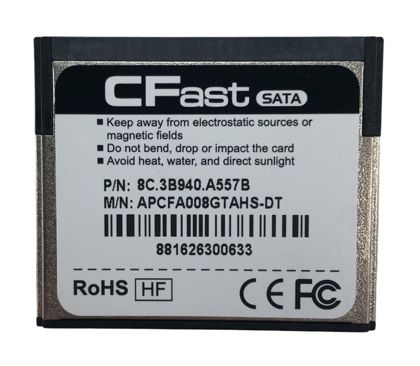 Apacer CFast SATA 8GB APCFA008GTAHS-DT 8C.3B940.A557B