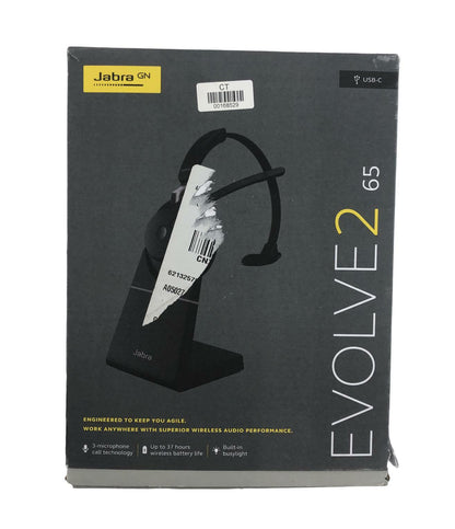 Jabra Evolve2 65 Mono Wireless Headset w/ Charging Stand 26599-889-889