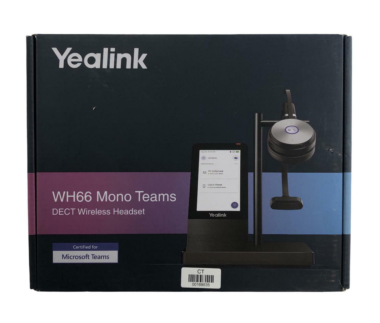 NEW - Open Box - Yealink WH66 Mono Teams Wireless Bluetooth Headset