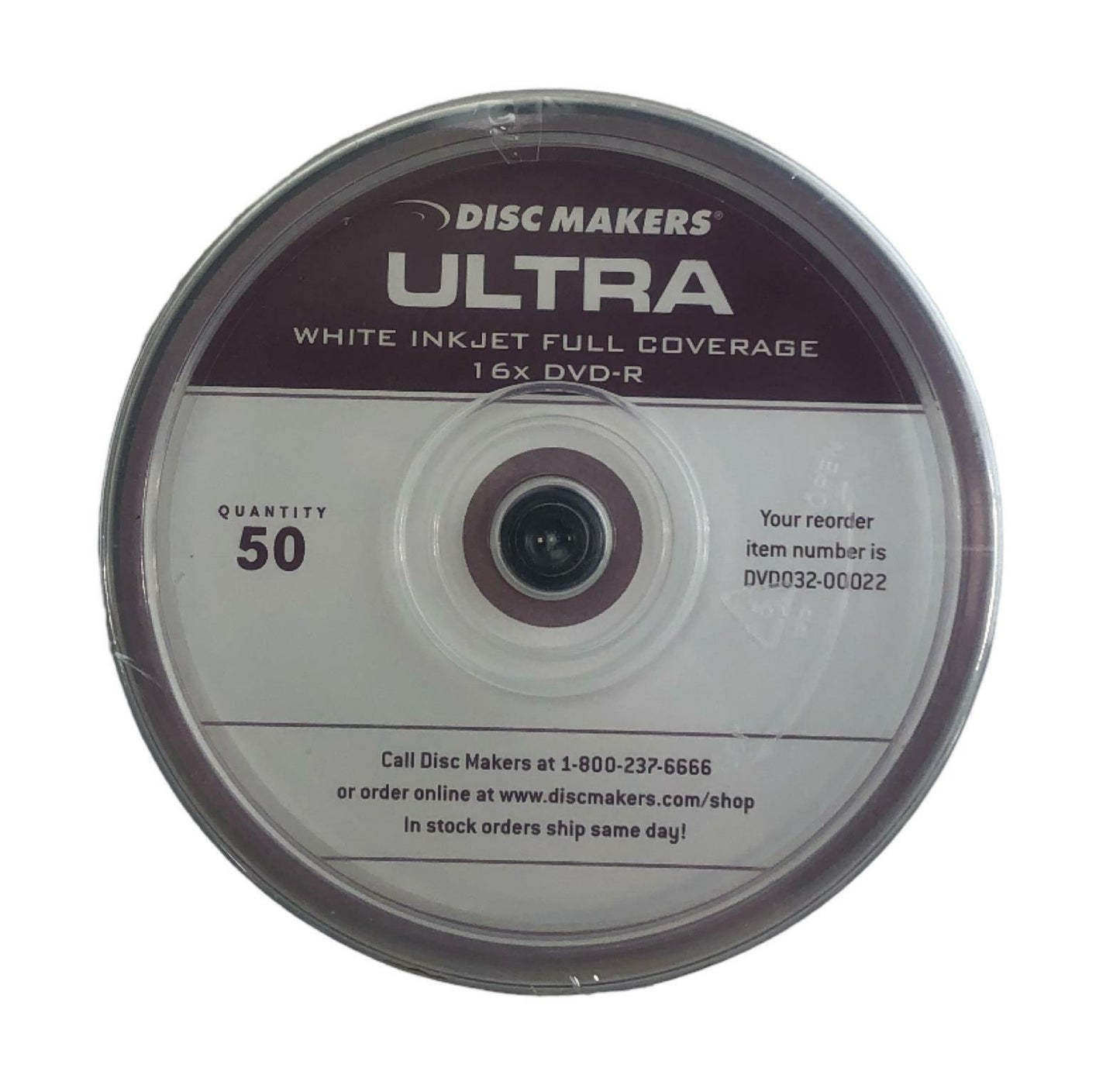 Lot of 6 - NEW Open Box - Disc Makers Ultra DVD032-00022 50 Burnable Blank DVD-R