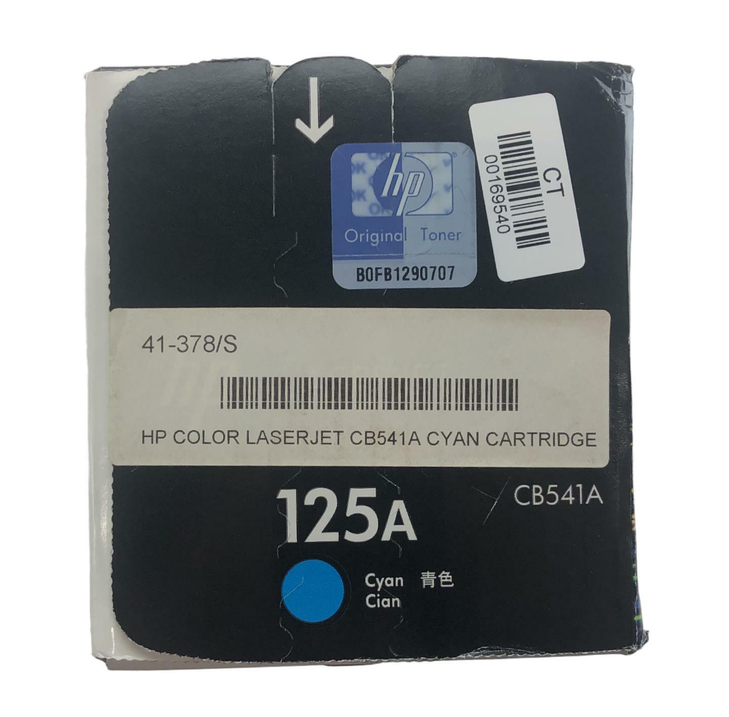 NEW - Genuine - HP CB541A 125A Cyan Toner LaserJet Print Cartridge