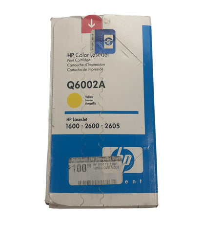 NEW - Genuine - HP Q6002A 124A LaserJet Yellow Toner Print Cartridge