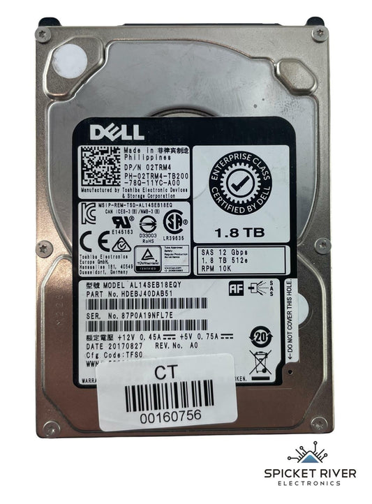 Dell AL14SEB18EQY Enterprise 1.8TB HDD 2TRM4 2.5-inch Hard Drive 12Gbs SAS