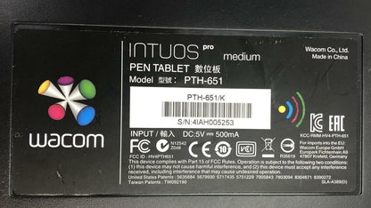 Wacom Intuos Pro PTH-651 Professional Digital Graphic Drawing Tablet - No Pen