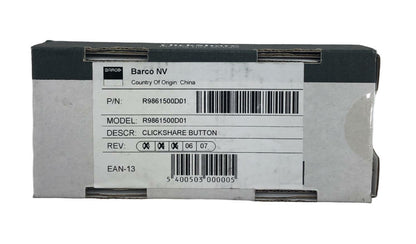 NEW - Open Box - Barco R9861500D01 ClickShare Button Switch - Black