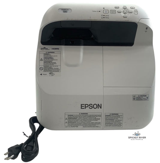 Epson PowerLite 580 3200 ANSI HDMI HD 3LCD Ultra Short Throw Projector