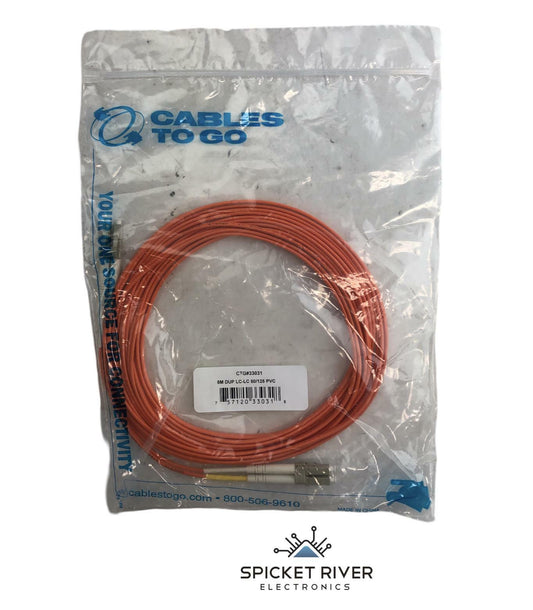 NEW - Lot of 51 - Cables To Go 5M LC-LC 50/125 PVC Fiber Optic Cable Orange