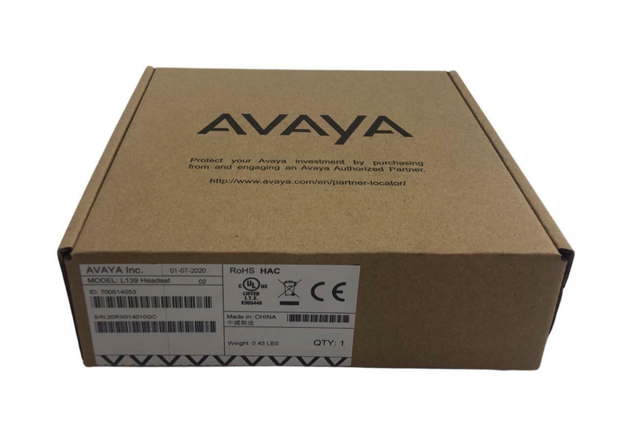 NEW - Open Box Lot of 10 - Avaya L139 Headset Mono Magnetic Disconnect Headset