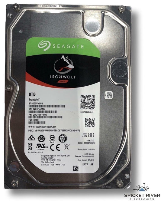 Seagate IronWolf ST8000VN004 8TB 3.5" SATA 7200 RPM 6Gbps HDD Hard Drive