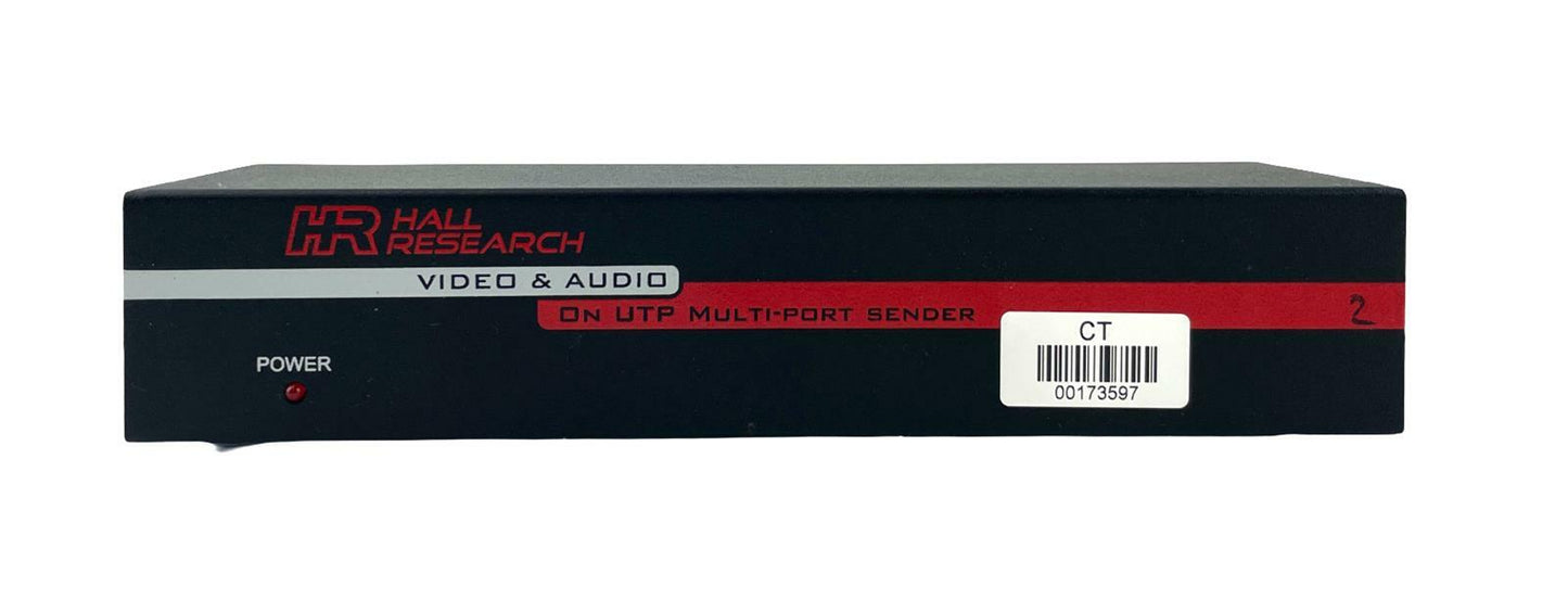 Hall Research UVA-4 Video & Audio On UTP Multi-Port Sender - No AC