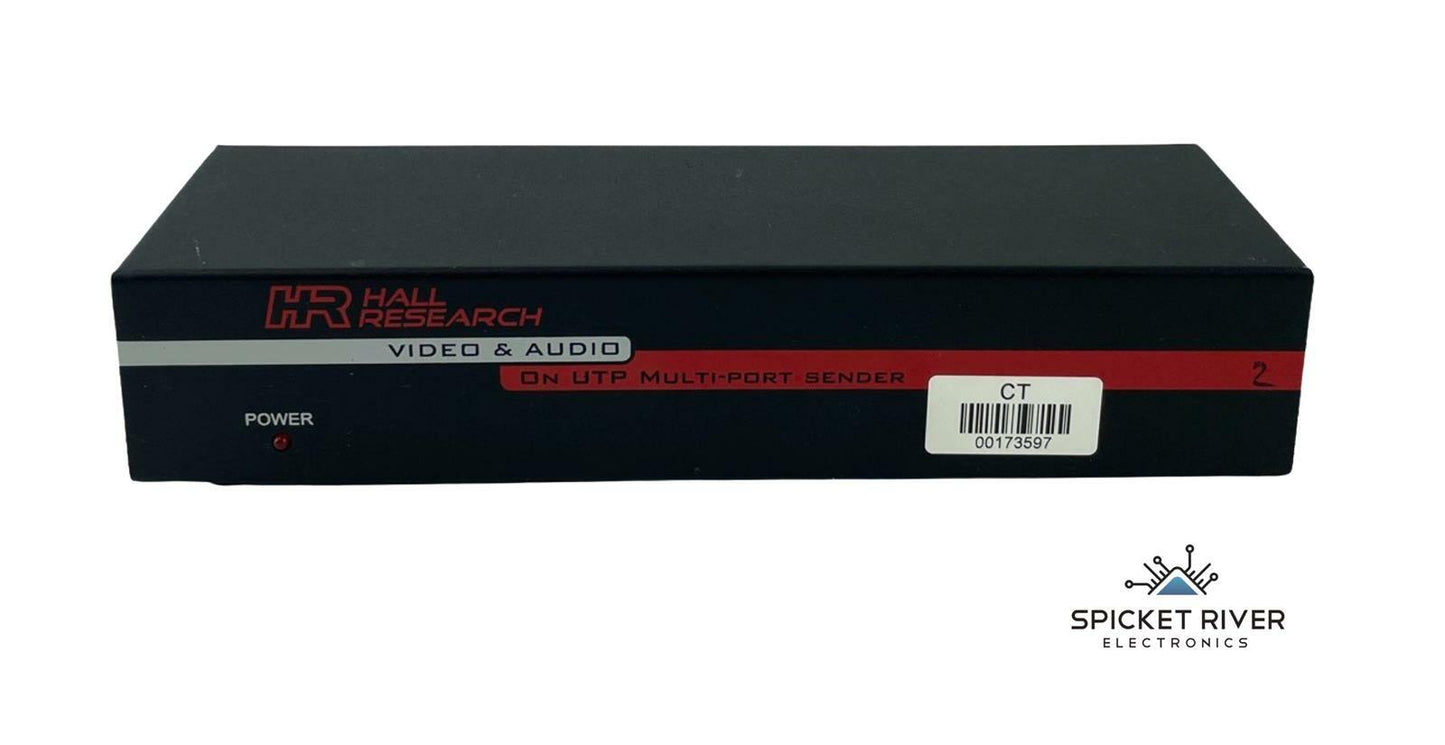 Hall Research UVA-4 Video & Audio On UTP Multi-Port Sender - No AC