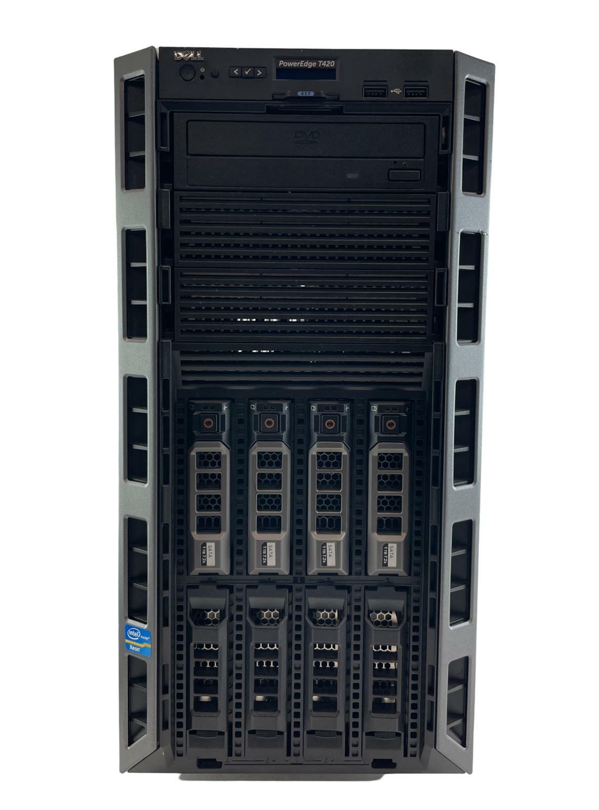 Dell PowerEdge T420 6-Core Xeon E5-2420 1.90GHz 32GB RAM 8-Bay No HDDs PERC H330