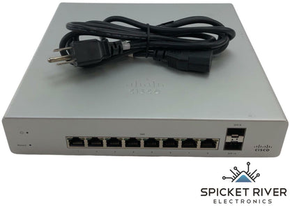 Cisco Meraki MS220-8P 8-Port Ethernet PoE Switch - Unclaimed w/ Power Cord