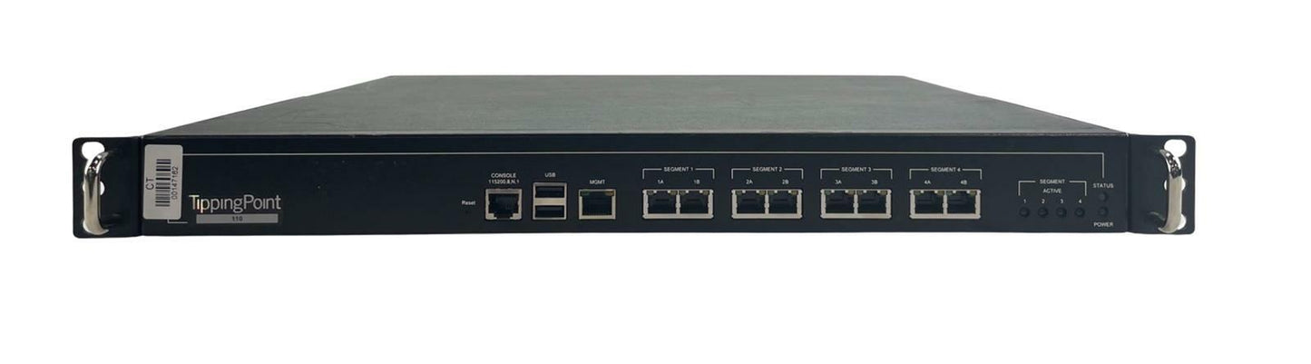 HP TippingPoint S110 IPS-100Mbps Network Intrusion Prevention System