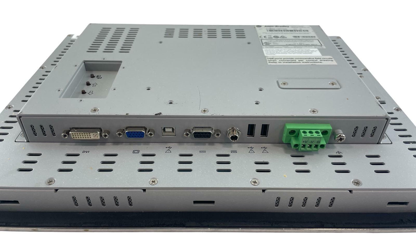 Allen-Bradley 6186M-15PTSS Steel Bezel 15" Industrial Touchscreen Monitor - READ