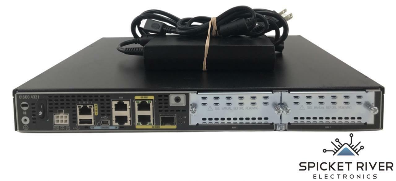 Cisco ISR4321/K9 V02 4300 Series Integrated Services Router - READ Faceplate