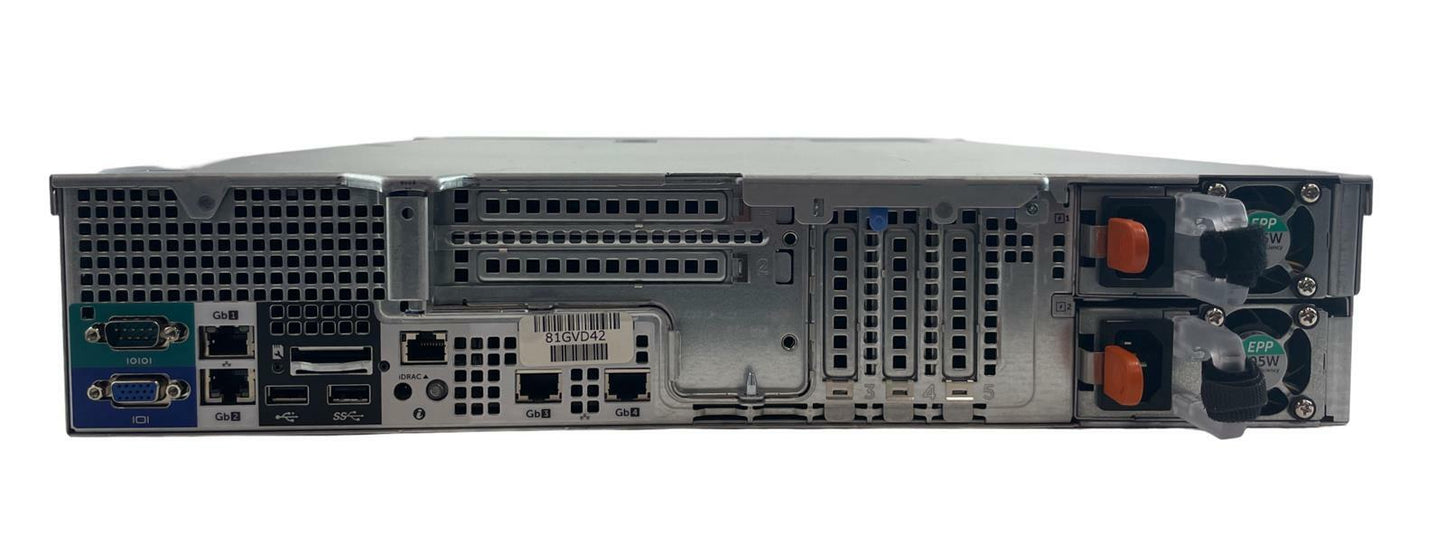 Dell PowerEdge R530 2.40GHz 6-Core E5-2620 v3 16GB RAM 8-Bay PERC H730 / IDRAC 8