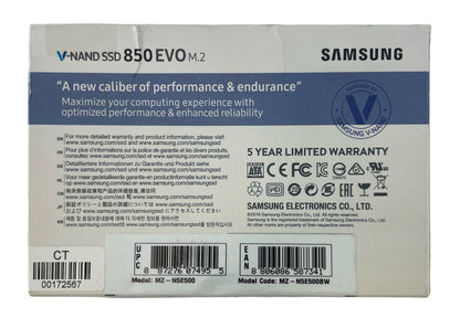 NEW - Samsung MZ-N5E500 850 EVO M.2 SATA III 500GB SSD Solid State Drive