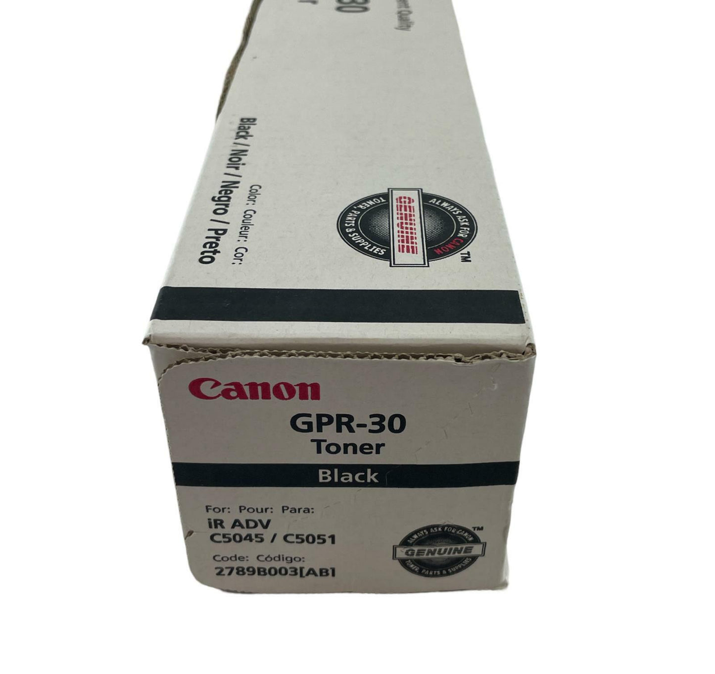 Canon ImageRunner Advance GPR-30 Toner Cartridge - Black 2789B003(AB) - READ