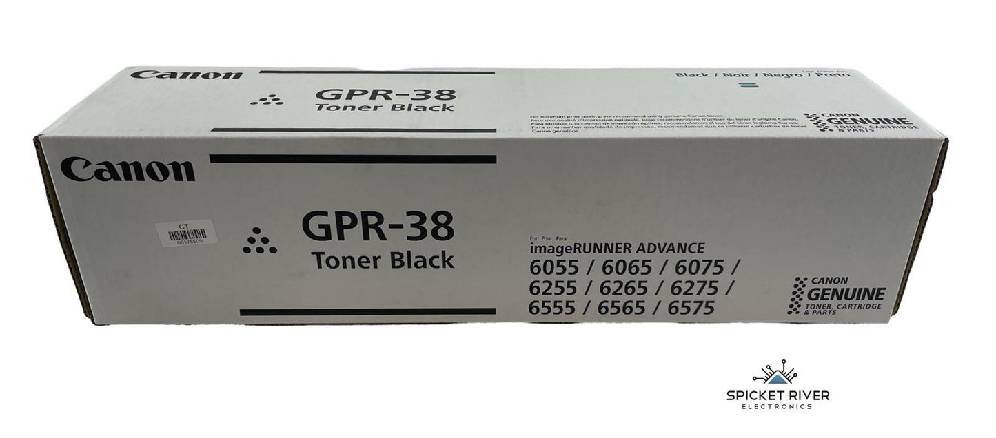 NEW - Canon GPR-38 Black Toner Cartridge for iR-ADV 6065 / 6075 / 6265 / 6275