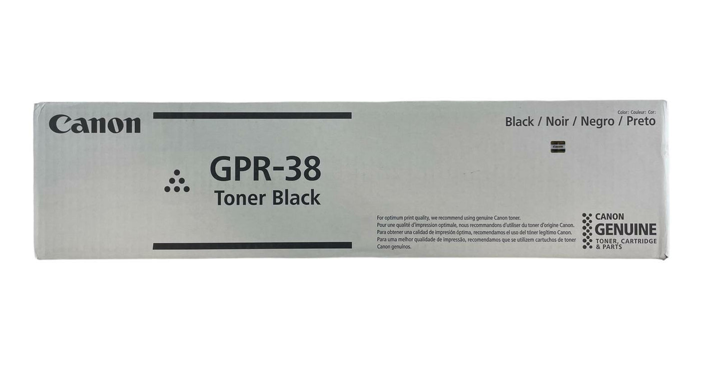 OPEN BOX - Canon imageRunner Advance GPR-38 Black Toner Cartridge - 3766B003(AA)