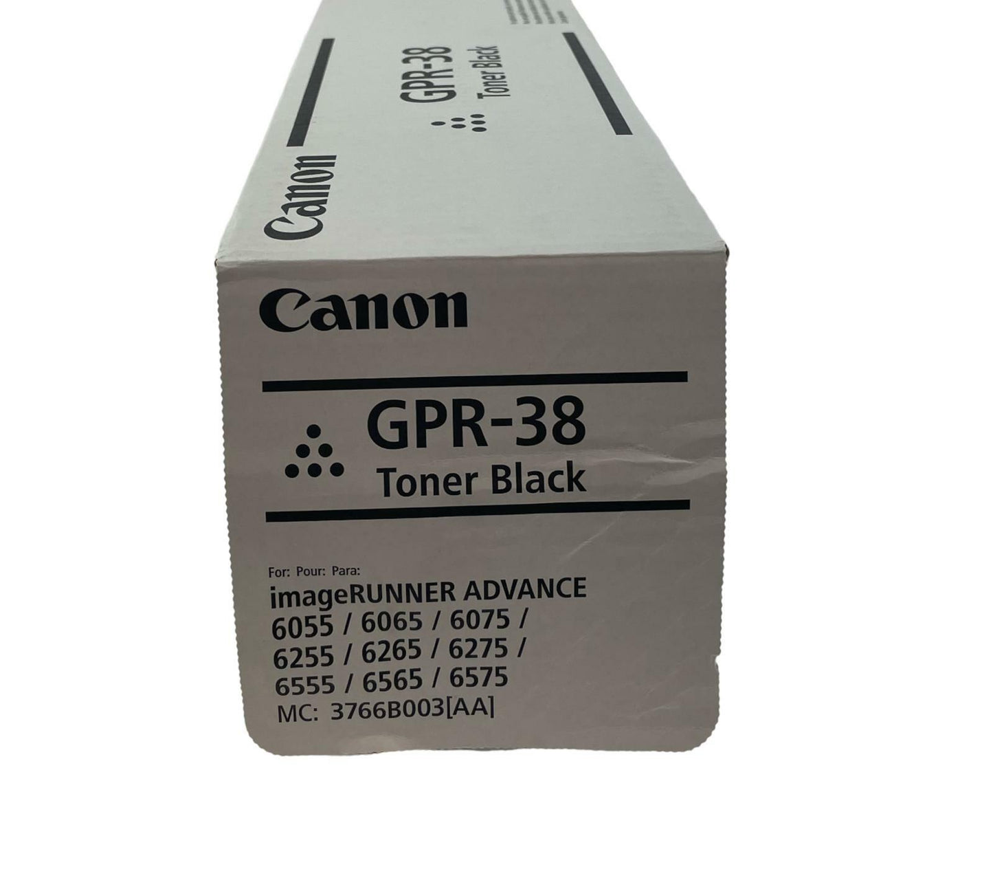 OPEN BOX - Canon imageRunner Advance GPR-38 Black Toner Cartridge - 3766B003(AA)