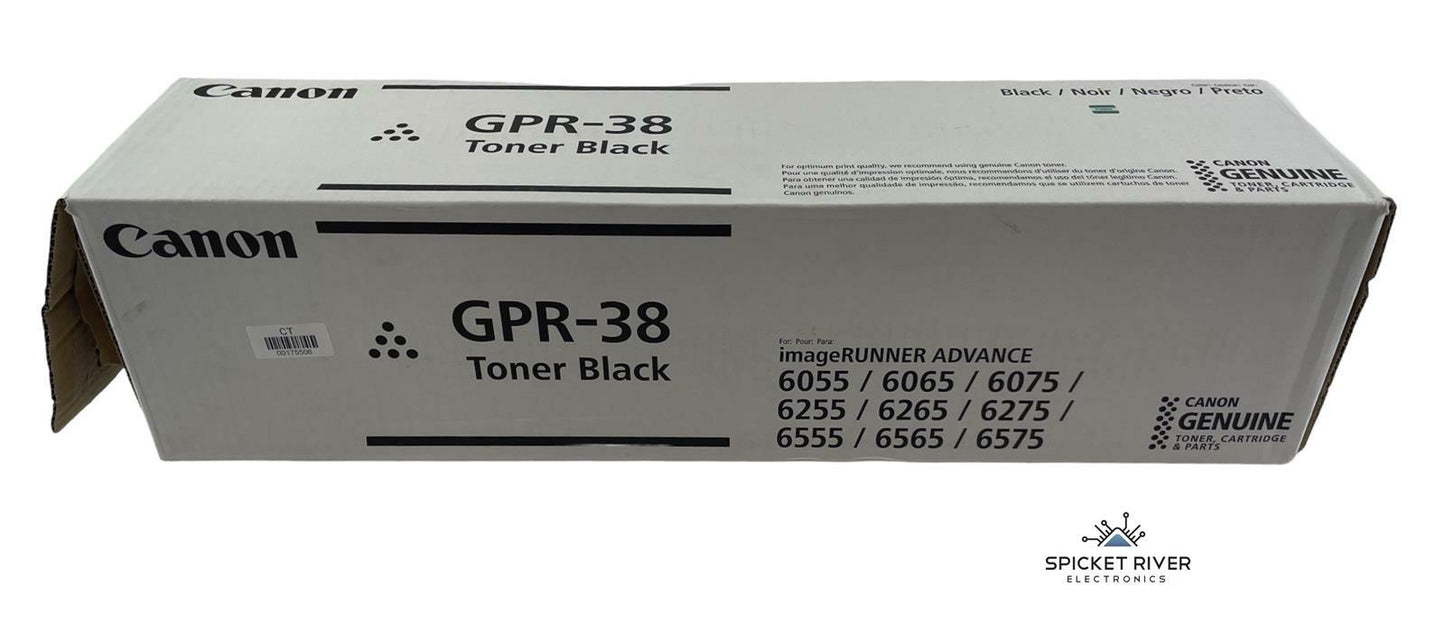 OPEN BOX - Canon imageRunner Advance GPR-38 Black Toner Cartridge - 3766B003(AA)