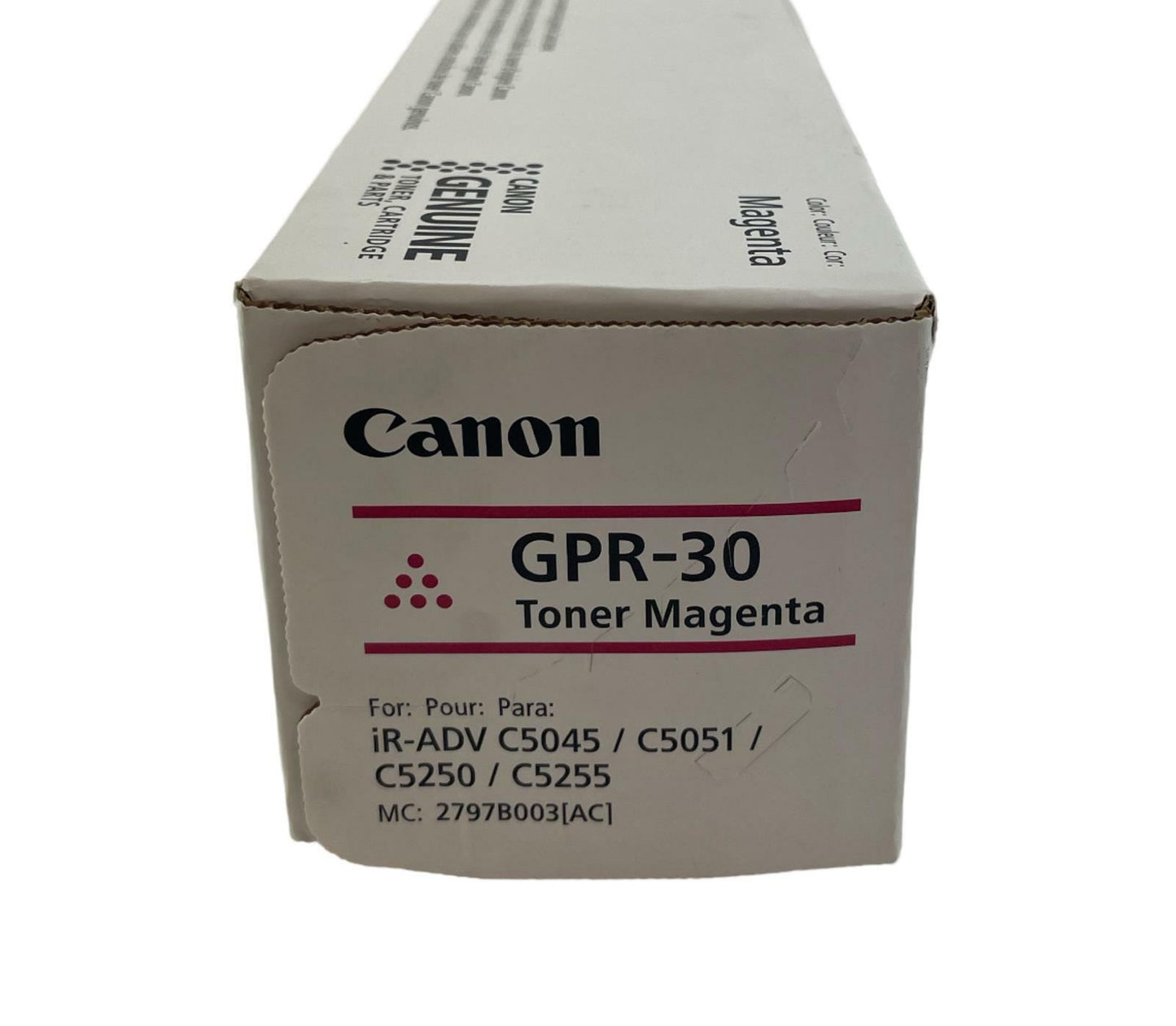 NEW - OEM - Canon imageRunner Advance GPR-30 Print Toner Cartridge - Magenta